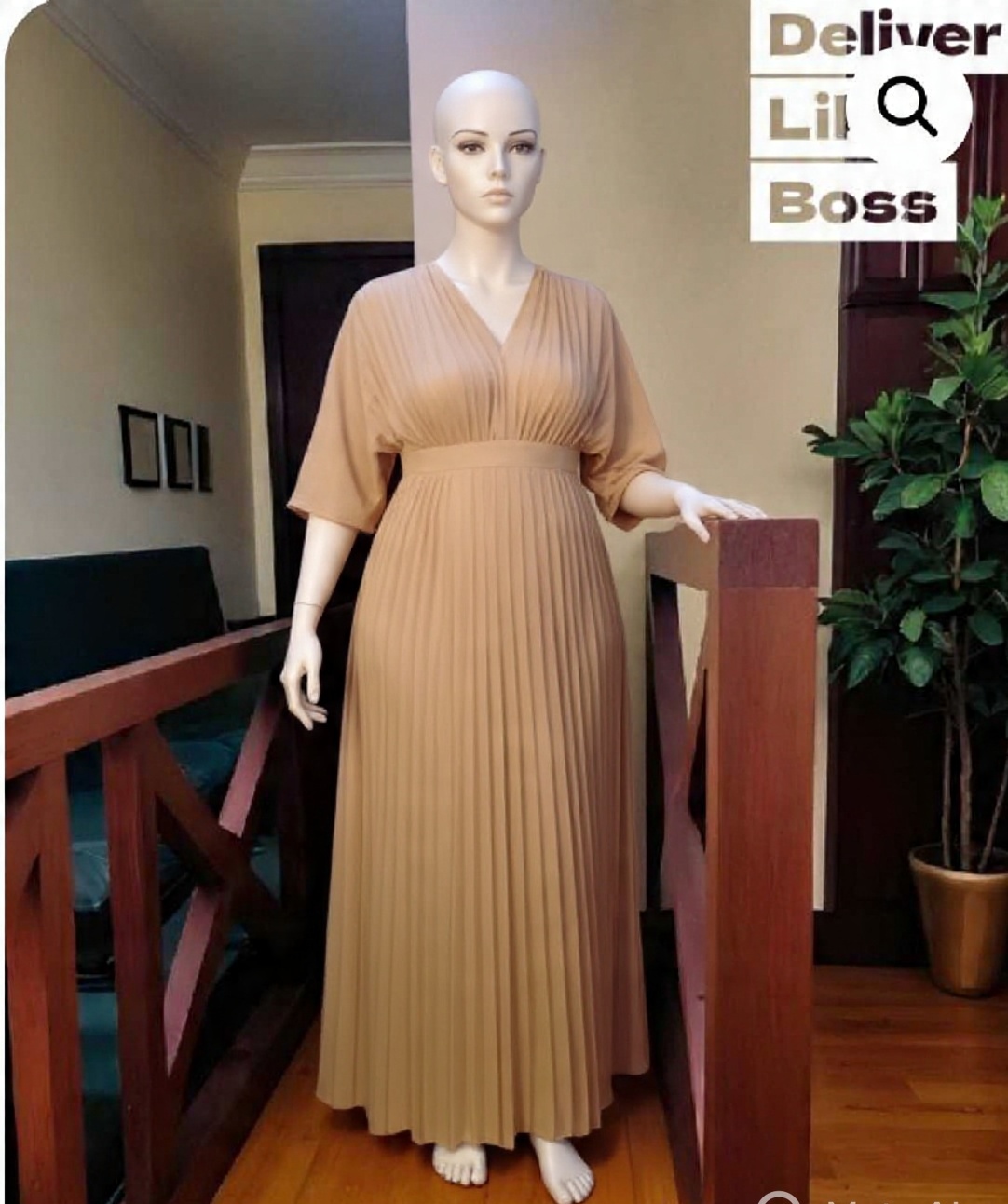 DLB - ELEGANT WOMEN'S V-NECK LACE PLEATED