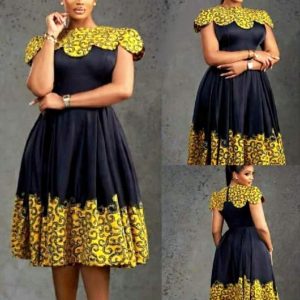 DLB-ELEGANT SOPHISTICATED DRESS WITH A TOUCH OF GOLD