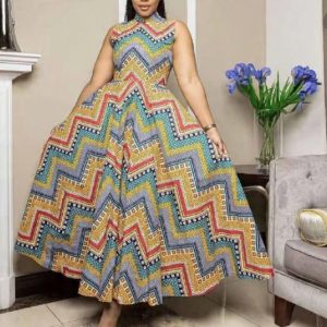 DLB- A LONG ELEGANT FLARED DRESS