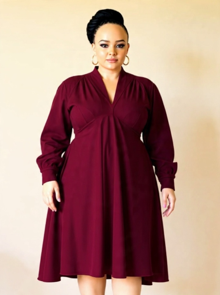 DLB-LONG SLEEVE FLOWY DRESS - Image 2