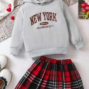 DLB-2 PIECE LONG SLEEVE HOODIE AMD SKIRT