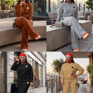 DLB-LADIES KNITTED TWO PIECE